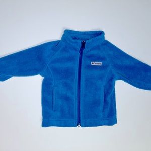 Baby boy’s blue fleece Columbia zip up jacket
